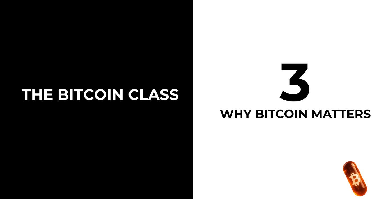3. Why Bitcoin Matters