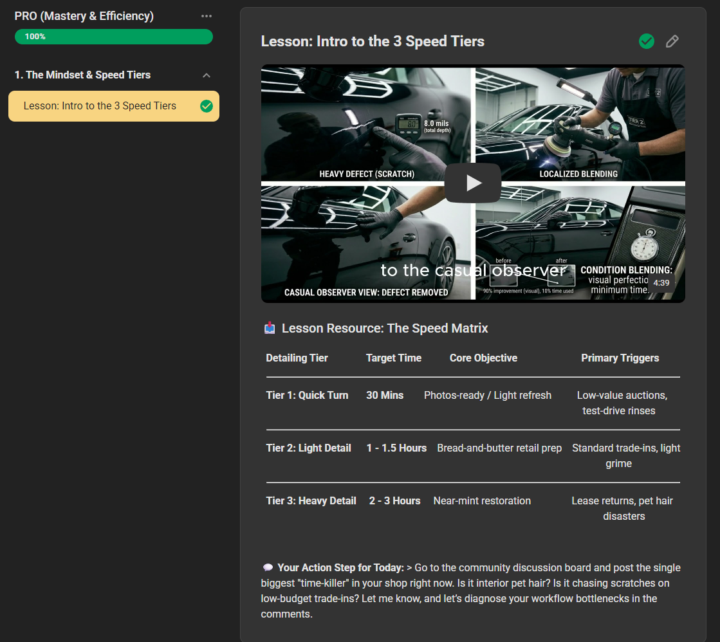 🚀 PRO Tier Module 1 Is LIVE: Stop Chasing Perfection (The Speed Matrix)