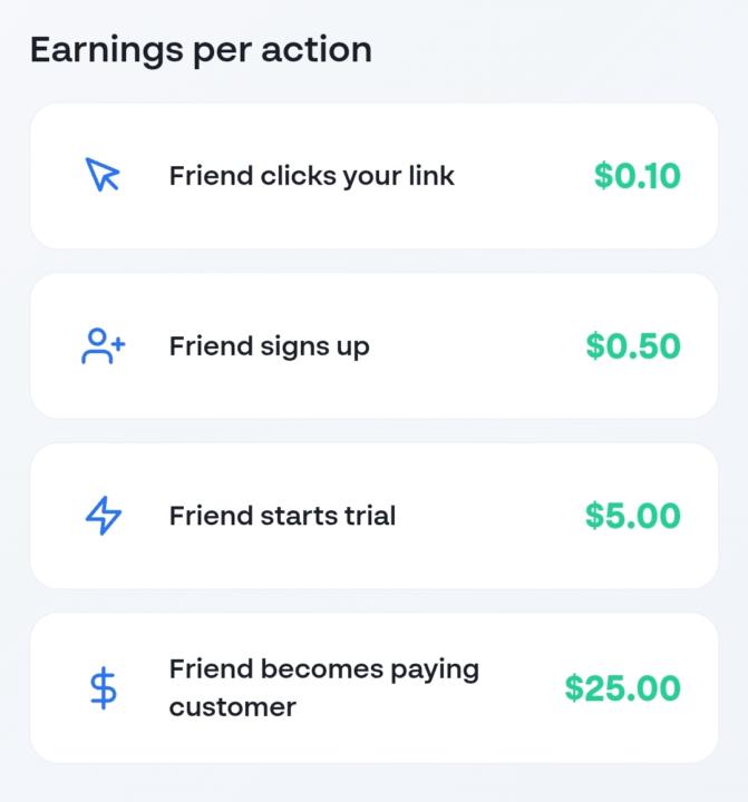 New app. Pays for clicks, signups, free trials, & more!
