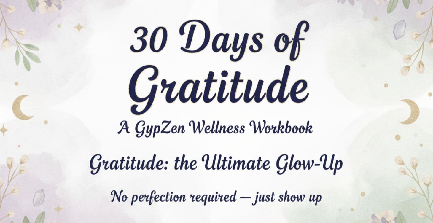 30 Days of Gratitude, downloadable workbook