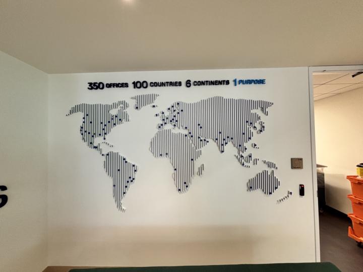 world on the wall