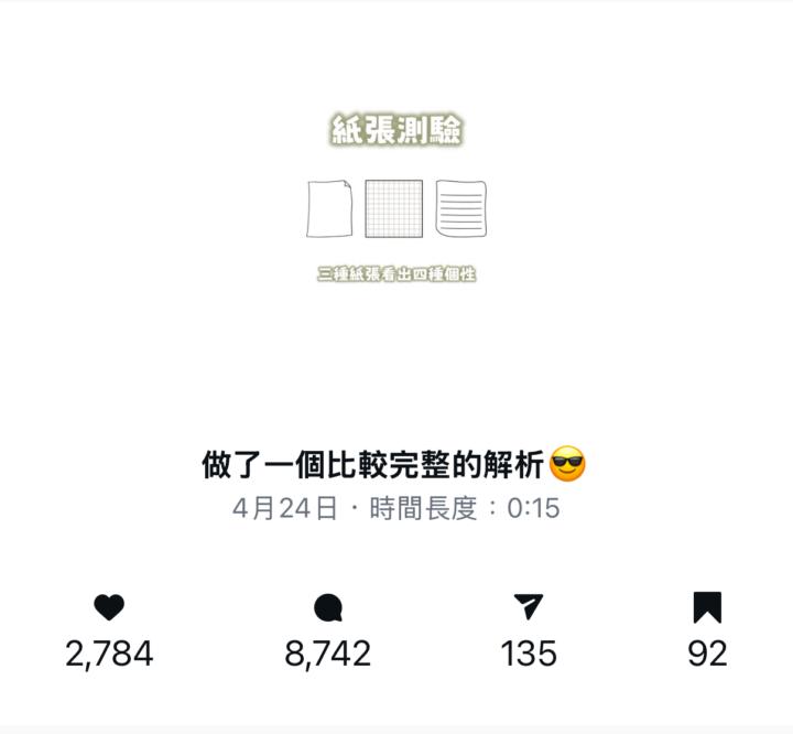 16秒的影片帶來近五千留言與一千追蹤