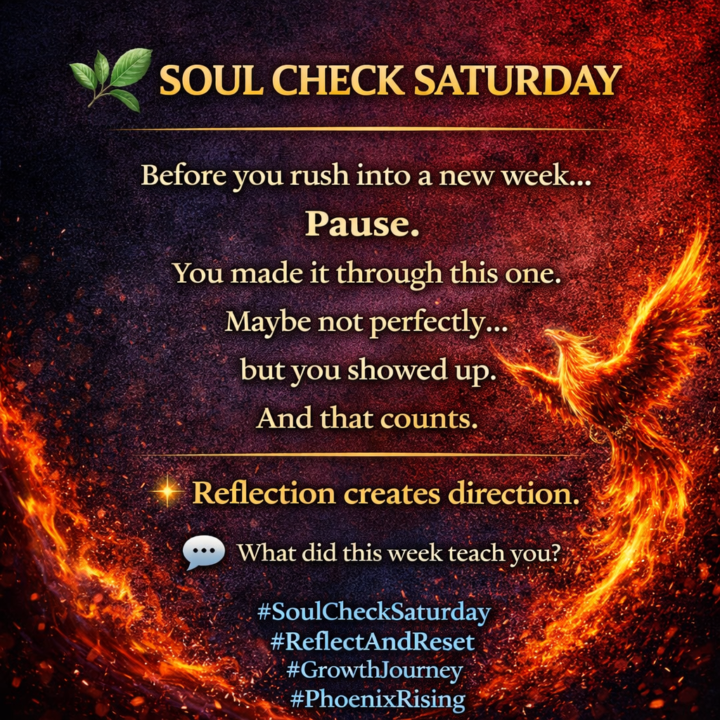 Before You Rush Into a New Week.....Pause