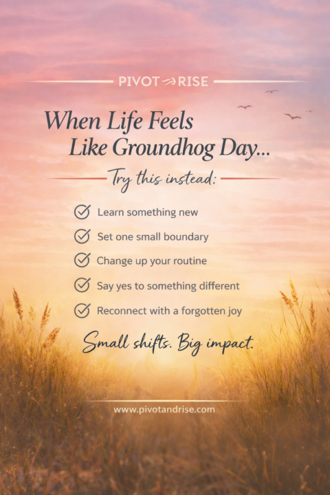 When life starts to feel like a rinse-repeat season… pause before you panic.