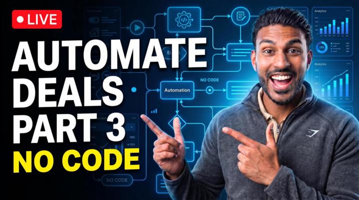 Building a deal analyser live tonight at 8