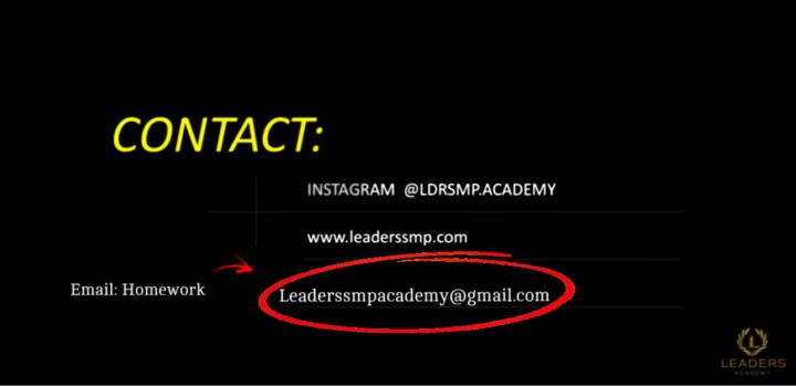 HOMEWORK  INSTRUCTIONS 