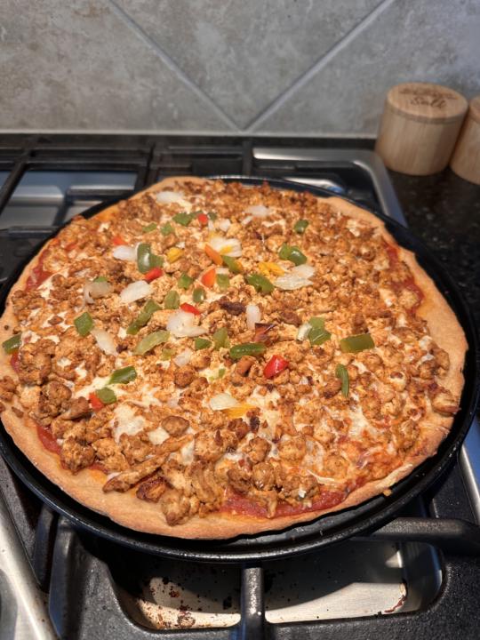 Homemade Pizza with Ground Turkey 