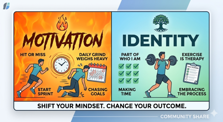 MOTIVATION vs IDENTITY💪