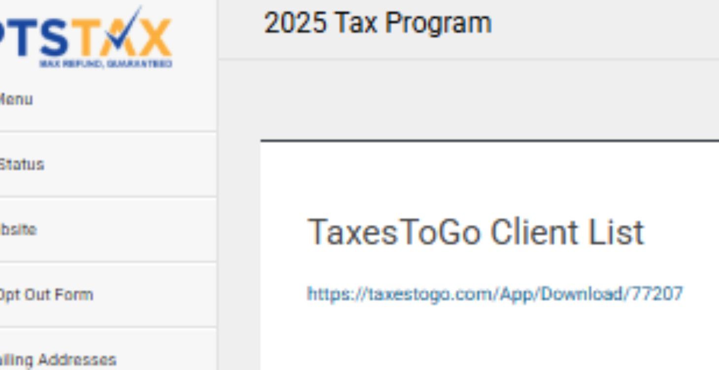 Onboarding New Clients into PTS + Using TaxesToGo