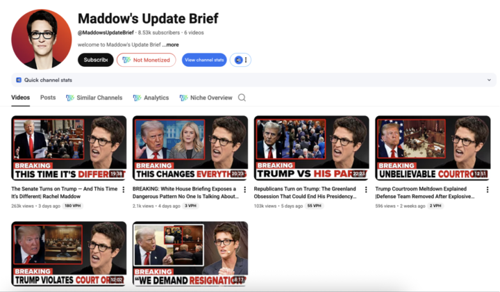 Trump Vs Rachel Maddow
