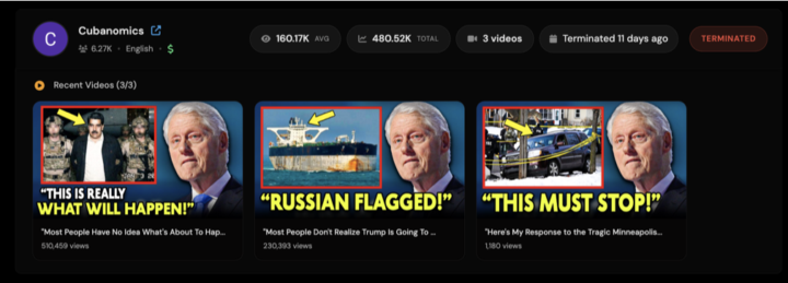 Another fake Avatar channel got terminated