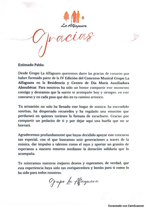 Hoy he participado en un concurso bastante especial