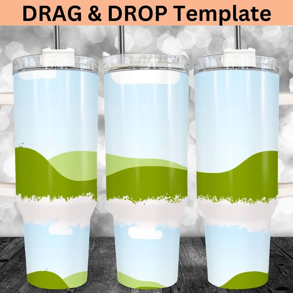 Distressed 40oz Template