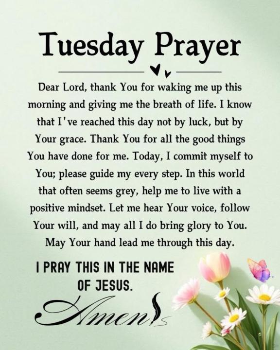 A Tuesday Prayer ✨️