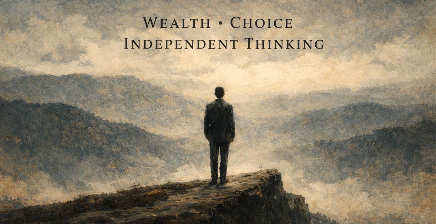 Wealth, Choice, and Independent Thinking
