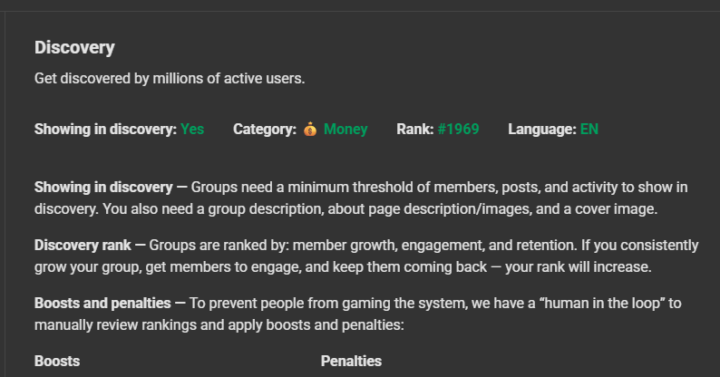 RANK WATCH Discovery metrics