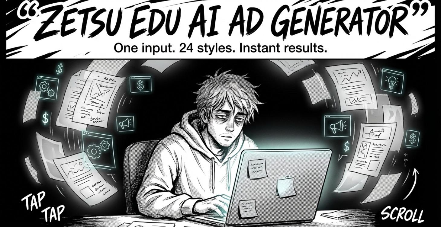 TRY ZETSU EDU AI AD GENERATOR