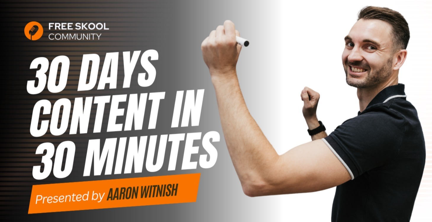30 Days In 30 Minutes Content Creation System