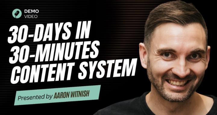 30 Days Content In 30 Minutes