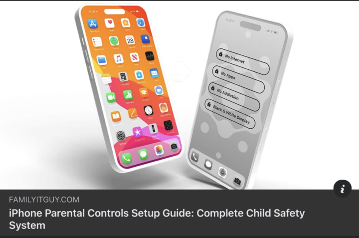 Quick question for iPhone parents…