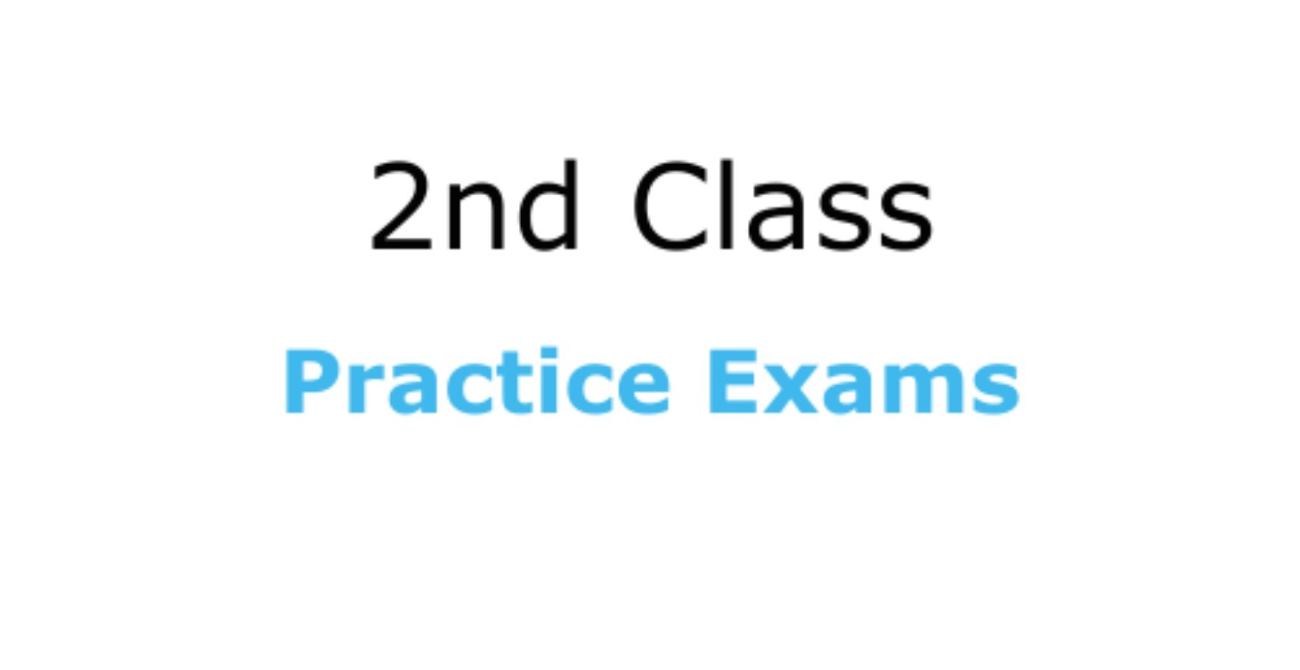 2nd Class Practice Exams