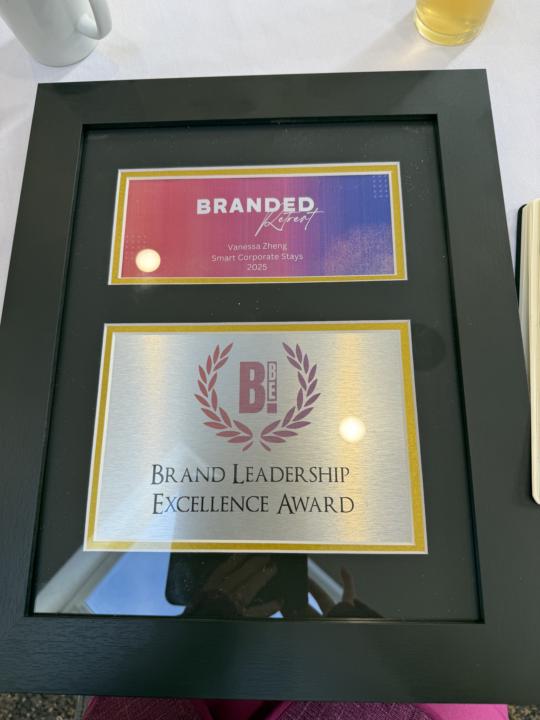 Smart Corporate Stays has won the Brand Leadership Excellence Award!