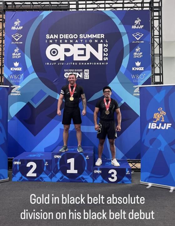 Bobby Winther takes GOLD at the San Diego IBJJF Black Belt Open Weight Division