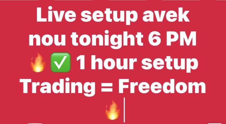 Live Setup 6pm today 