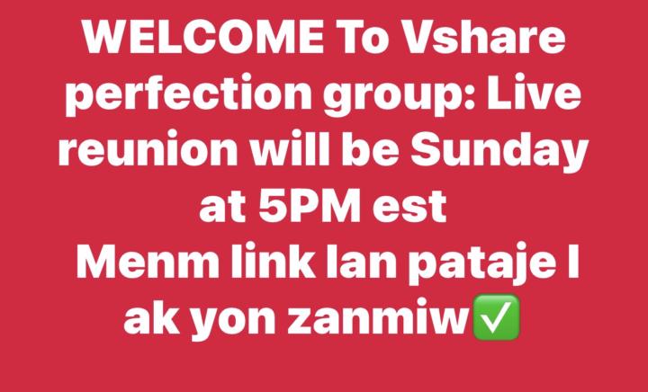 REUNION DIMANCH 5PM ✅