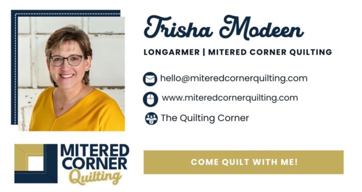 Mitered Corner Quilting