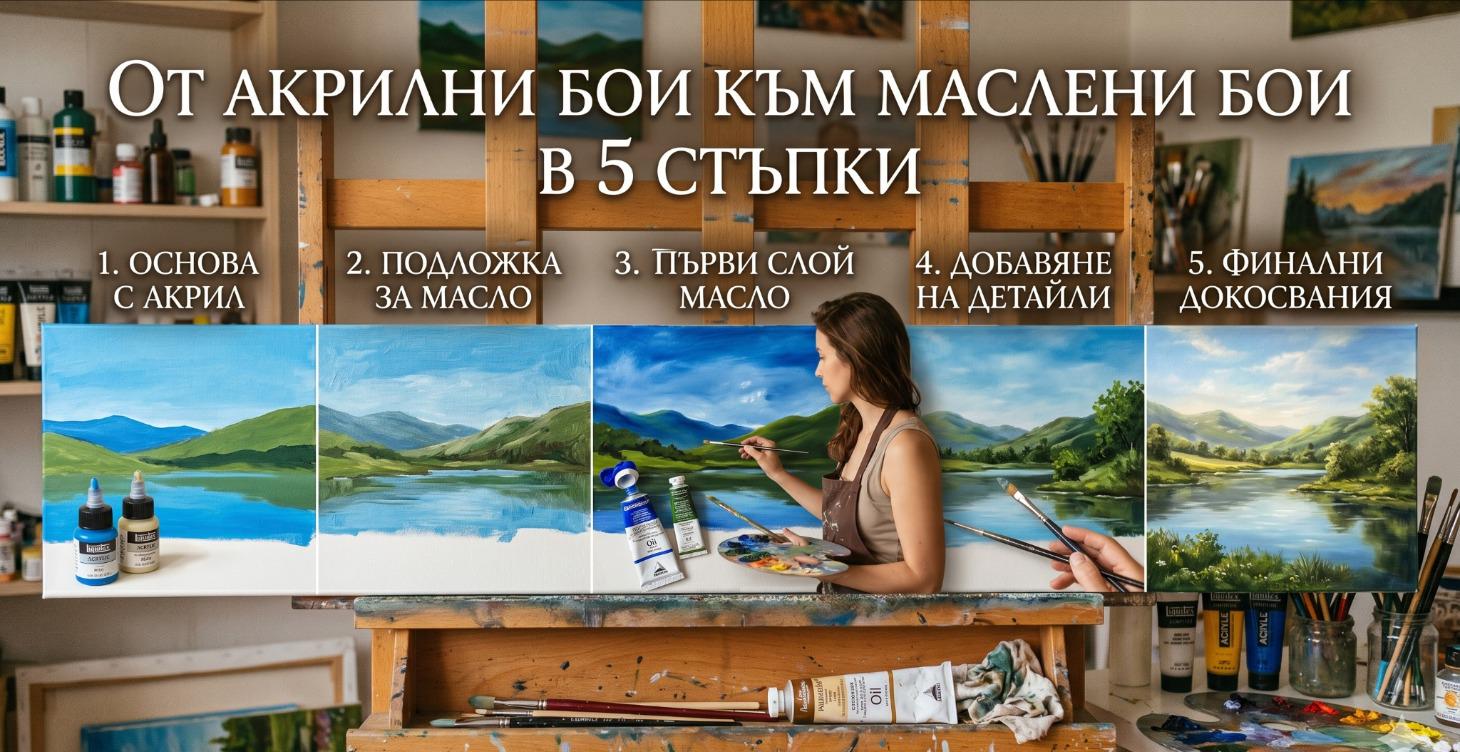 Курс - От Акрилни към Маслени бои в 5 стъпки