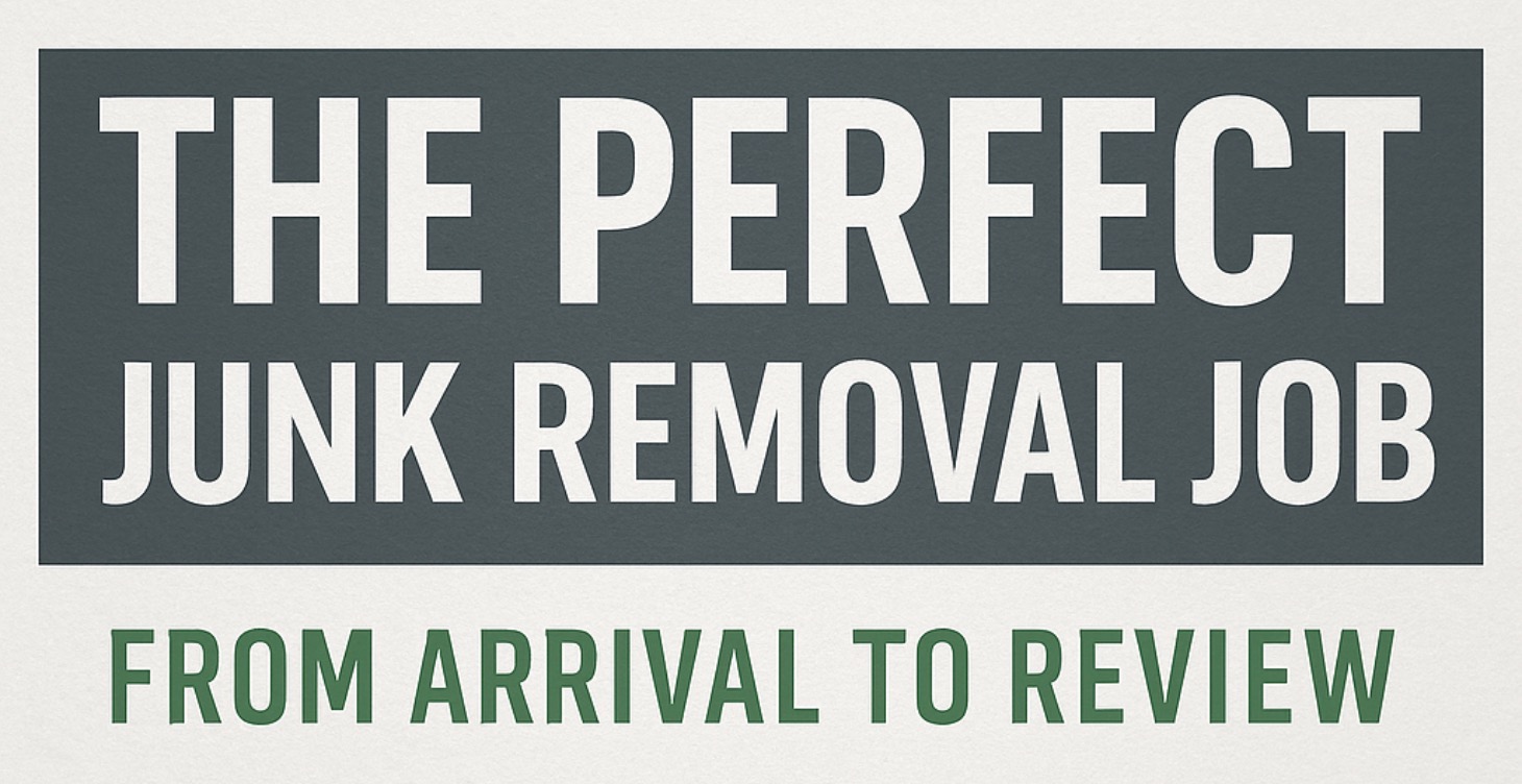 The Perfect Junk Removal Job: Arrival to Review