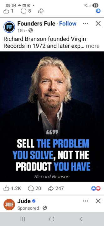 An interesting take on selling