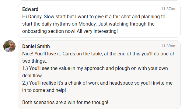 Cards on the table...