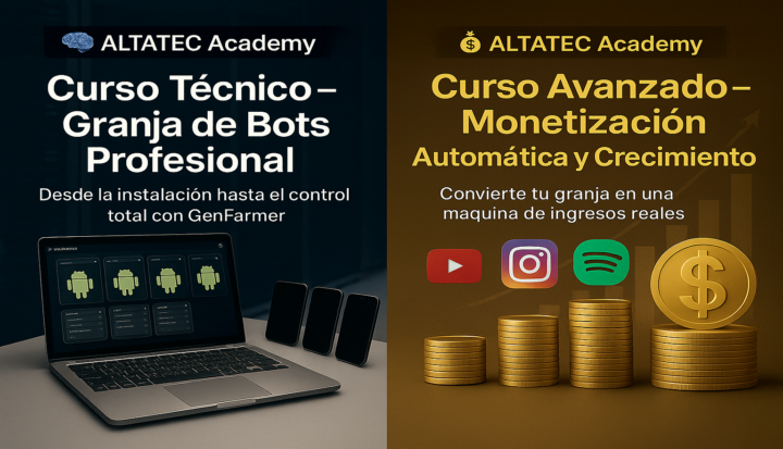 🚀 ¡Bienvenidos a ALTATEC Academy – Granja de Bots 🤖📱