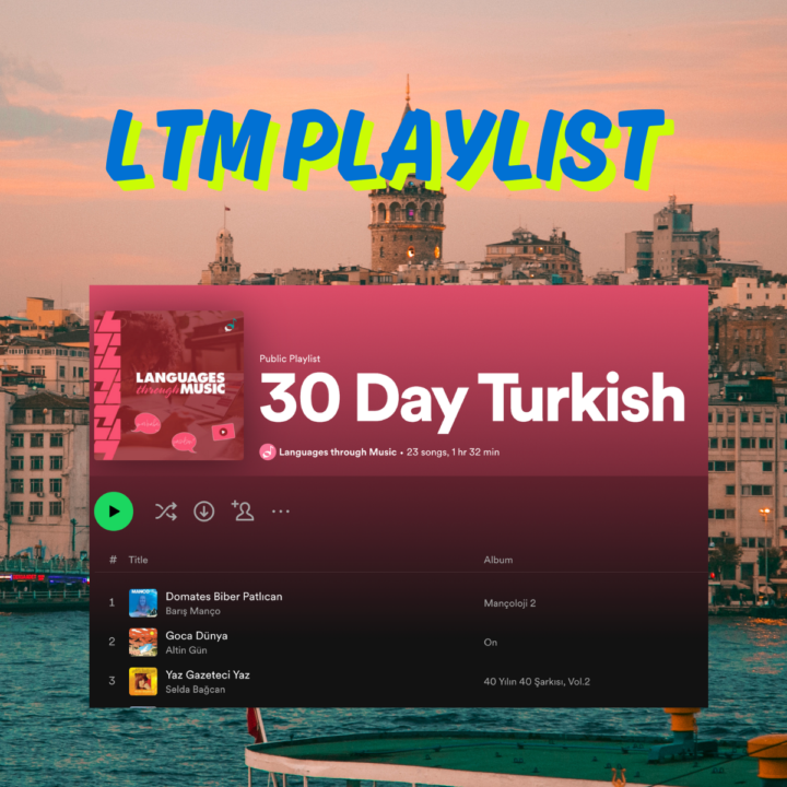 Turkish through Music Playlist