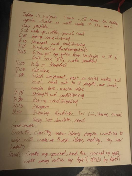 To me journaling is extremely impactful 