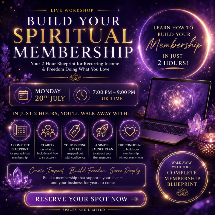 Upcoming FREE live Workshop