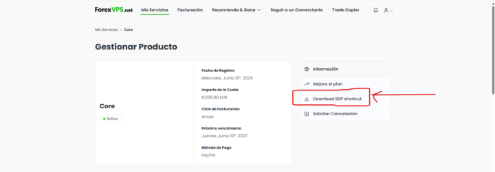 IMPOSIBLE CONECTAR VPS