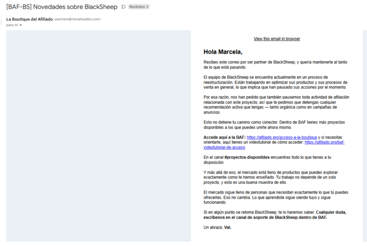 MAIL SOSPECHOSO BLACKSHEEP 