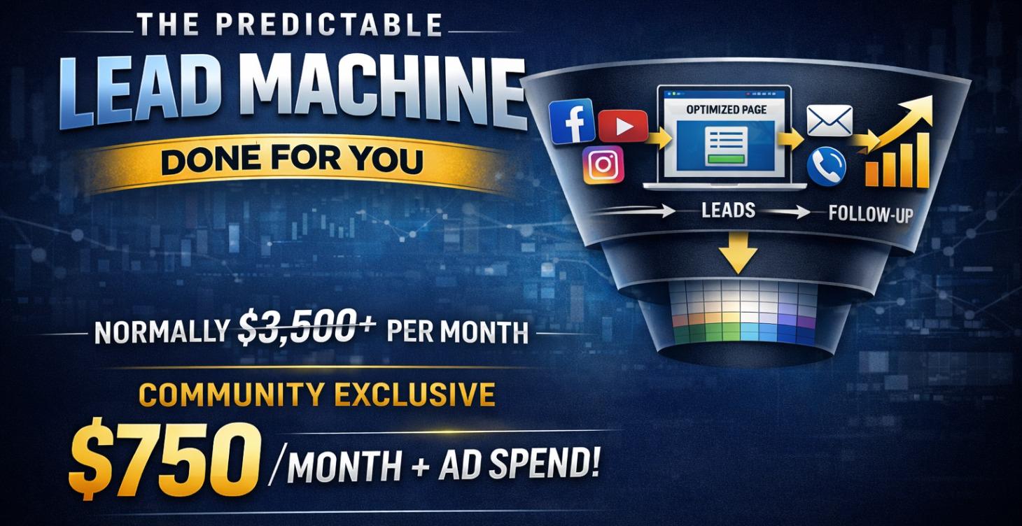 The Predictable Lead Machine Done For You!