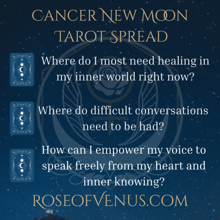 Cancer New Moon Write Up and Tarot Spread