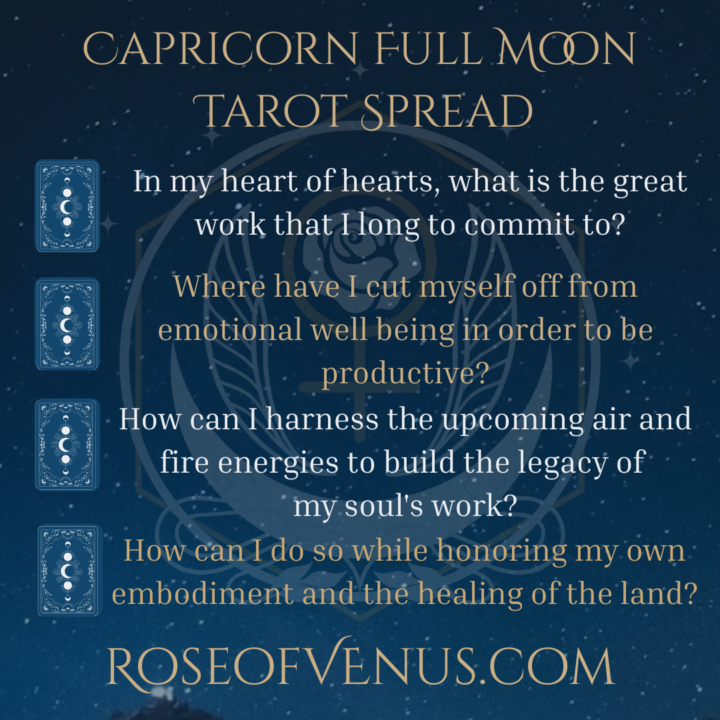 Capricorn Full Moon Tarot Spread