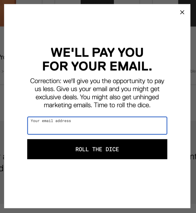 The funniest copy I've ever read