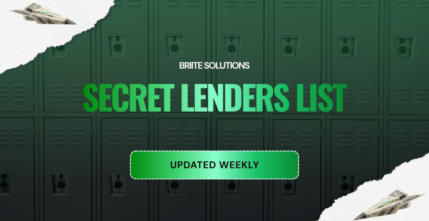 Secret Lenders list