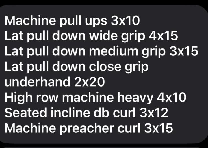 Workout today