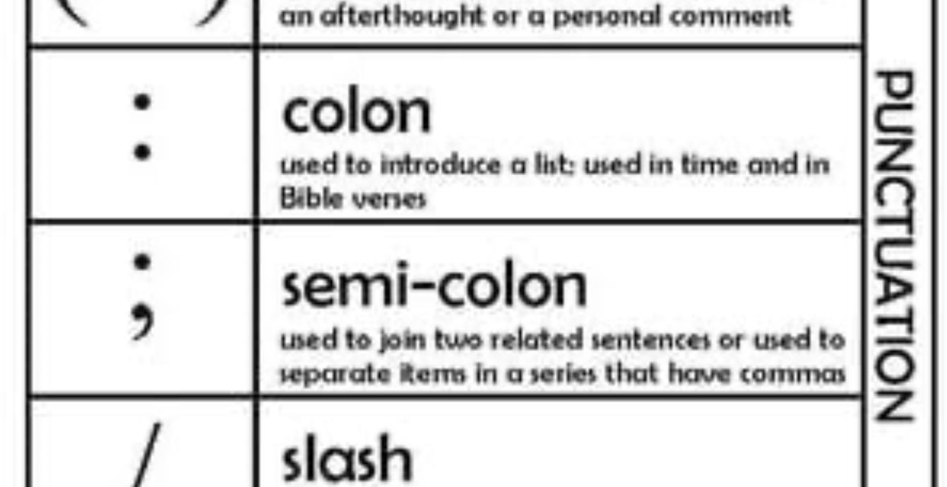 Punctuation