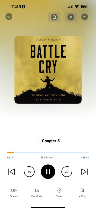My newest Audio book listen
