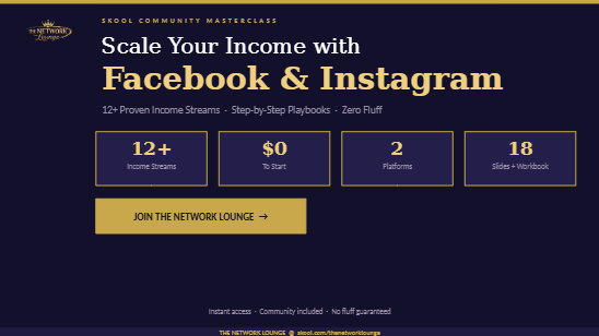 FACEBOOK & IG MASTERCLASS