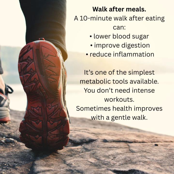 Wellness Wednesday (a day late) - Walk after meals